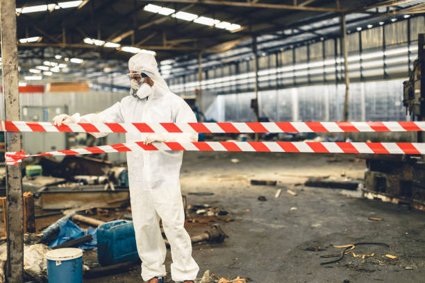 Professional Infectious Disease Decontamination technician working in Orange Springs, FL